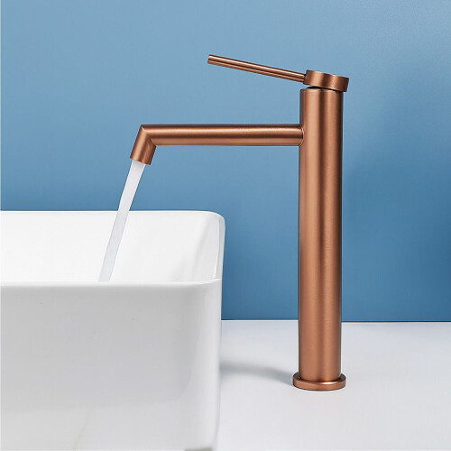 Βρύση Νιπτήρα Rea Foss Brush Copper High 1