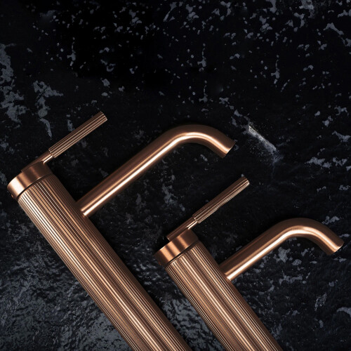 Βρύση Νιπτήρα Rea Argon Brush Copper Low 2