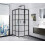 Calani Black Delta 90x90 Douchewand 6