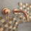 Μπαταρία Επιτοίχια Rea Argon Brush Copper + Box 2