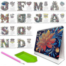 (Happy New Year)Diamond Painting Calendar 2026, Diamond Painting Desk Calendar for Standing, Diamond Painting Christmas Desk Calendar, Christmas Gift