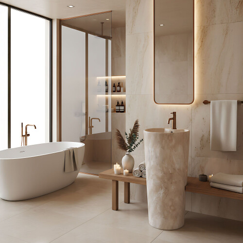 Freestanding Ceramic Basin Blanka Savana Matt 1