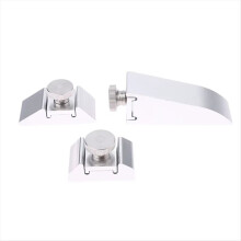 3-delige schuurpapierhouder van aluminiumlegering, slijpklem voor binnenhoeken, vlakschuren, handschuurmachine, leerslijpmachine