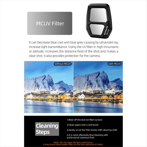 Filtre d'objectif réglable ND16 pour drone Air 3S - Kit d'accessoires