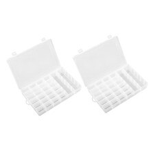 Transparante opbergdoos met verwijderbaar tussenschottensysteem, verstelbare rasterorganizer voor knutsel- en hobbygereedschap, wandmontage,