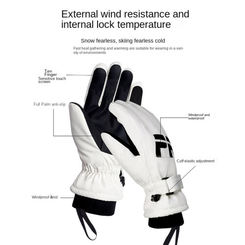 Guanti da sci touch screen in velluto maschera gratuita 1