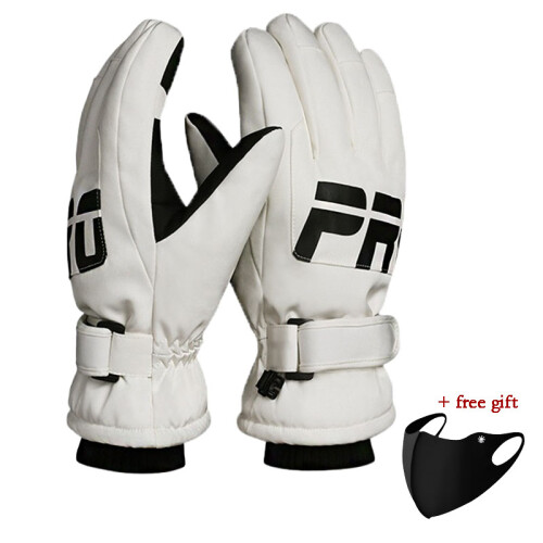 Samt Touchscreen Ski handschuhe freie Maske