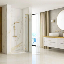 Πόρτα Ντουζιέρας Rea Hugo 100 Gold Brushed