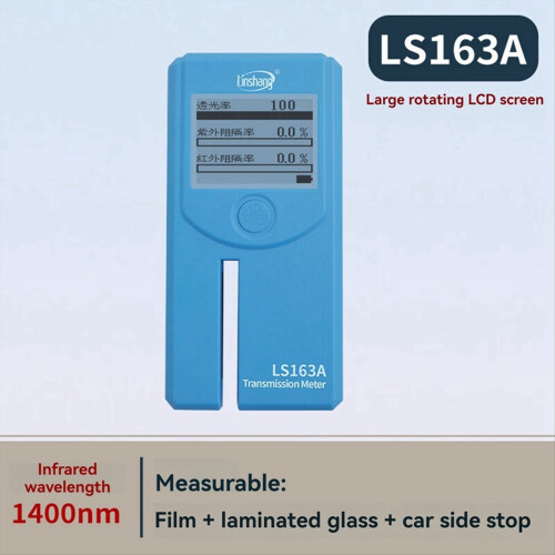LS163A Transmissionsmåler Vinduesfarvemåler med drejeligt display til solfilm og glas 1