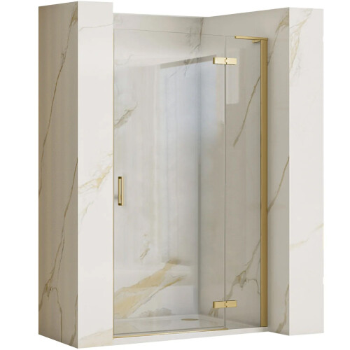 Πόρτα Ντουζιέρας Rea Hugo 100 Gold Brushed 1
