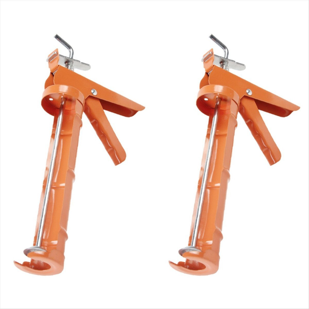 2Pcs Caulking Tool, 10:1 Thrust Ratio, Caulk Tool No Drip, Hand Caulking Tool For Glass Glue And Silicone Glue 4853544031568