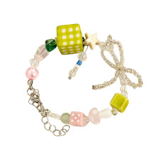 Trendy strikkralenarmband voor meisjes en vrouwen-Groente