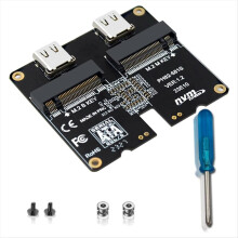 Adaptérová karta NVMe/USB3.1 Gen2 s čipom JMS581, prenosová rýchlosť 1000 MB/s, rozšírenie o dve šachty 10 Gb/s, čip JMS581