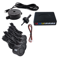 Universelles Einparkhilfe-Set mit 4 Sensoren, Summer, Rückfahrkamera, Radarwarnsystem und Sonde