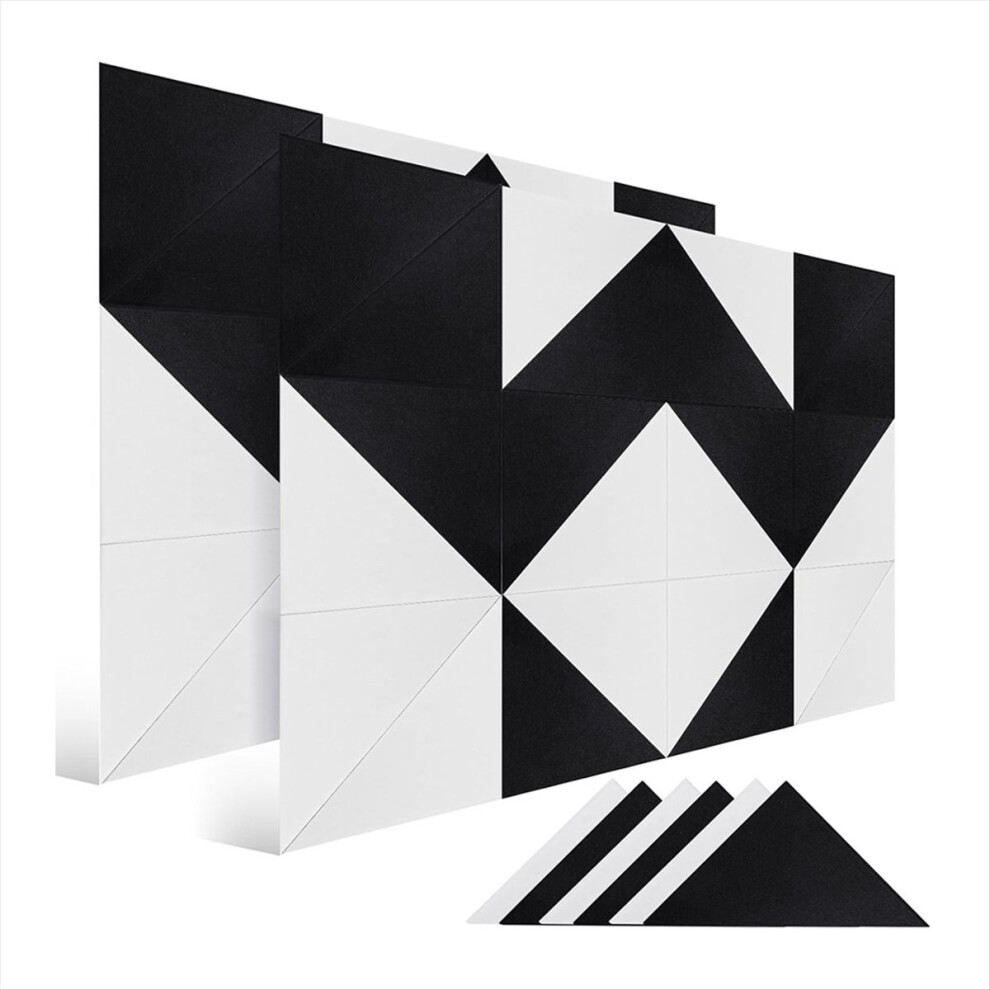 Acoustic Panels, 24 Pack Soundproof Wall Panels,Self-Adhesive Sound Absorbing, Triangle Sound Proof Panels 4853544026335