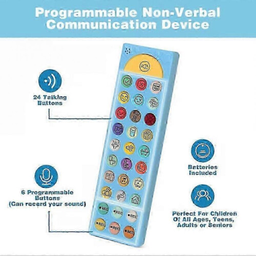 AAC Device for Autism - 6 Programmable Buttons, Adjustable Volume, Speech Therapy Communication Tools for Nonverbal Kids & Adults 2