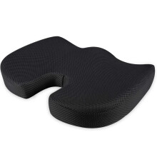 Cojín ortopédico para silla de oficina, cojín para aliviar el dolor del coxis con funda transpirable extraíble y cojín para aliviar la ciática,