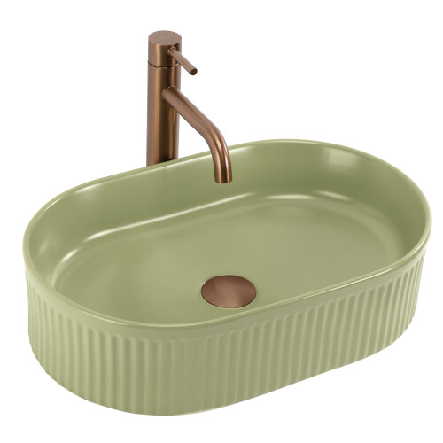 Lavabo Da Appoggio Rea Vanda Pistachio Matt 1