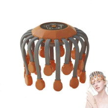 (Orange)Head Massager for Migraine Relief with Music,The Vibra Calm,Headache Massager