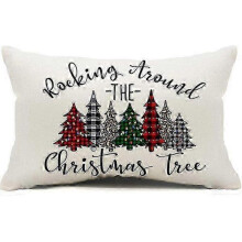 (shape28)Christmas Pillow Covers Merry Christmas Throw Pillow Decorative Christmas Red