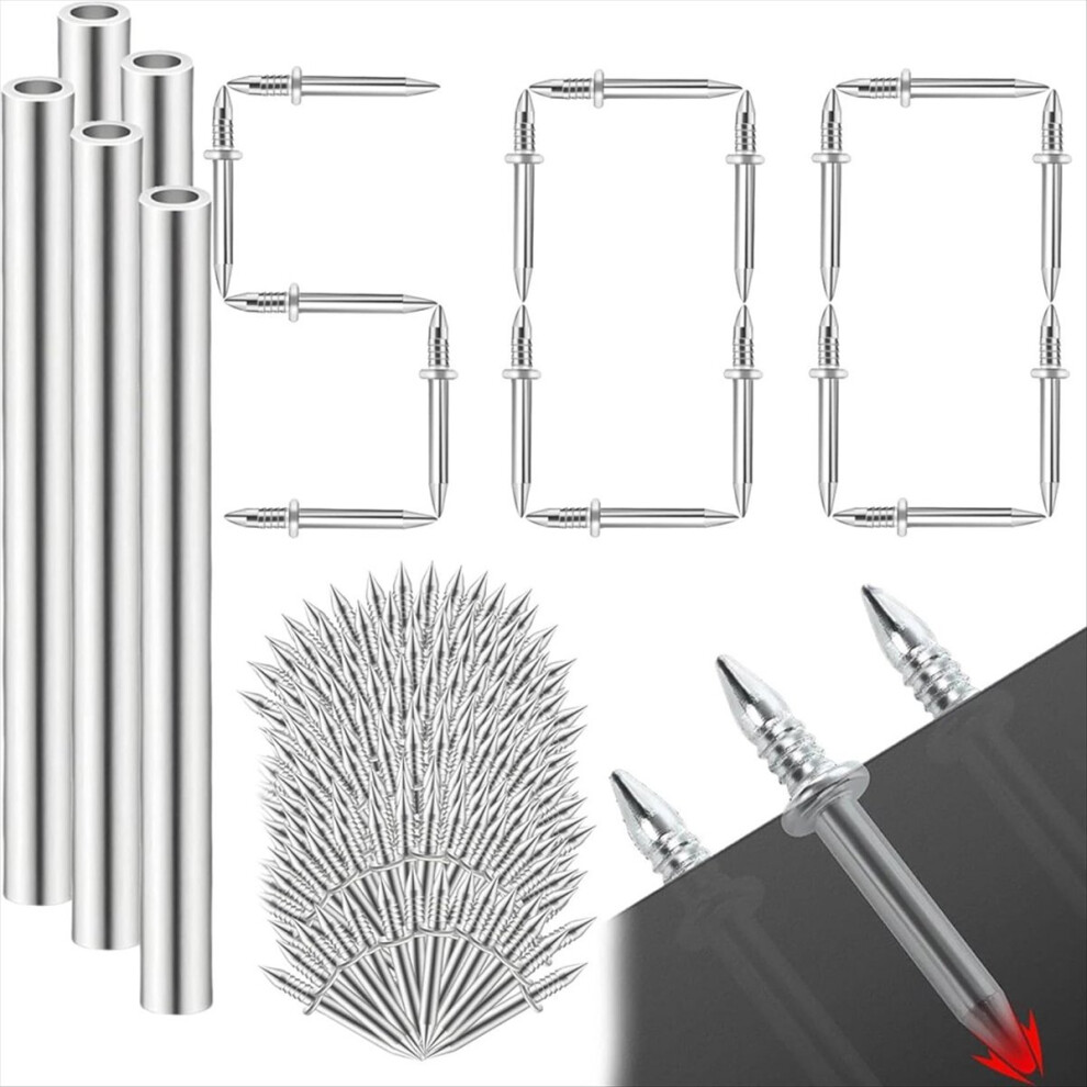500Pcs Hardware Carbon Steel Nails For Seamless Installation,Double-Head Skirting Thread Seamless Nail,Skirting Marking 4853544032121