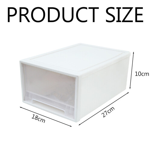 Free Installation Storage Solution, Smooth Pushing and Pulling Durable Plastic Drawer Design with Dustproof Cover, Multi Purpose Organization for Home 1