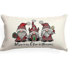 (shape6)Christmas Pillow Covers Merry Christmas Throw Pillow Decorative Christmas Red