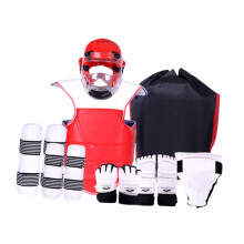 Taekwondo Sparring Equipment Set 8Piece, Headgear & Body Protector, Size Large, For Sanda Training, MMA Kickboxing