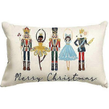 (shape4)Christmas Pillow Covers Merry Christmas Throw Pillow Decorative Christmas Red