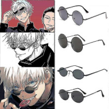 (White)Jujutsu Kaisen Cosplay Glasses - High Quality Gojo Satoru Eyewear Anime Props Tw