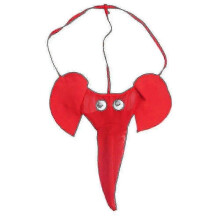 (Red)Men Novelty Elephant G-strings Panties Thongs Underwear Briefs Lingerie Multi-color Optional Tw