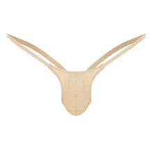 (XXXXL,Khaki)Open Back Mens Underpants Low Waist Briefs G-string Thong Underwear Tw
