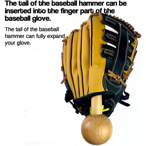 Baseball Hammer OnePiece Mallet For Baseball Glove Shaping Tool 2