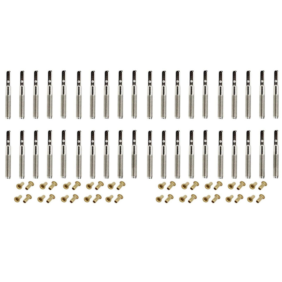 60 Pcs Lyre Harp Tuning Pin Nails With Rivets Set For Small Musical Stringed Instrument 4854128948388