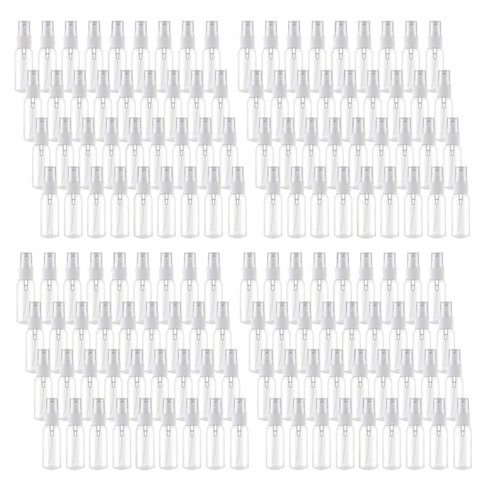 144Pcs 30Ml/1Oz Mini Fine Mist Spray Bottles Refillable Small Empty Clear Plastic Travel Size White 4854128948586