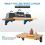6 Inch Folding Shelf Brackets, 2 Pack Wall-Mounted Brackets, Space-Saving DIY Foldable Shelf for Tables 2