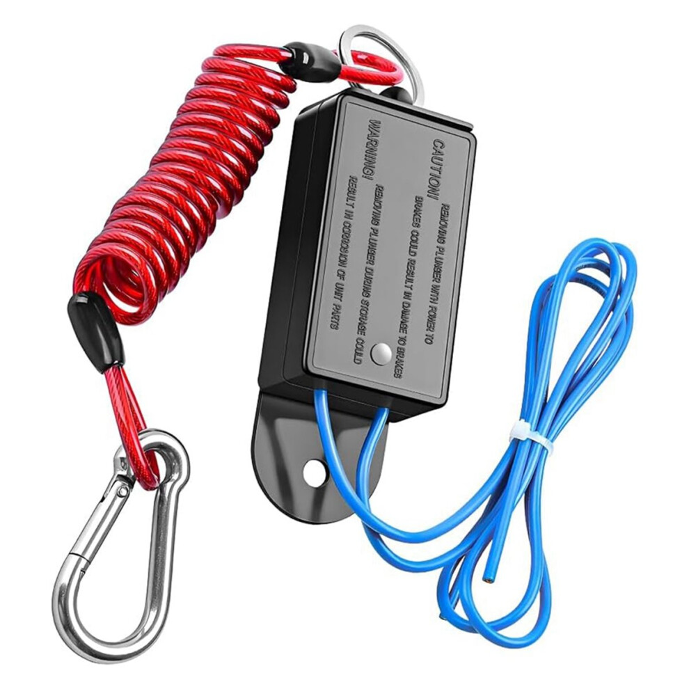 Trailer Breakaway Switch, 4Ft Rv Brake Away Coiled Cable With Electric Brake, Rv Electric Breakaway Switch 4854128958868