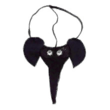(Black)Men Novelty Elephant G-strings Panties Thongs Underwear Briefs Lingerie Multi-color Optional Tw