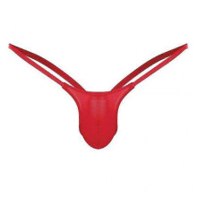 (M,Red)Open Back Mens Underpants Low Waist Briefs G-string Thong Underwear Tw