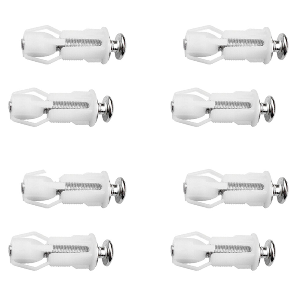 8X Toilet Seat Screws And Lid Stainless Steel Top Fixing Hinges Screws, For Replacement Parts 4854128947169