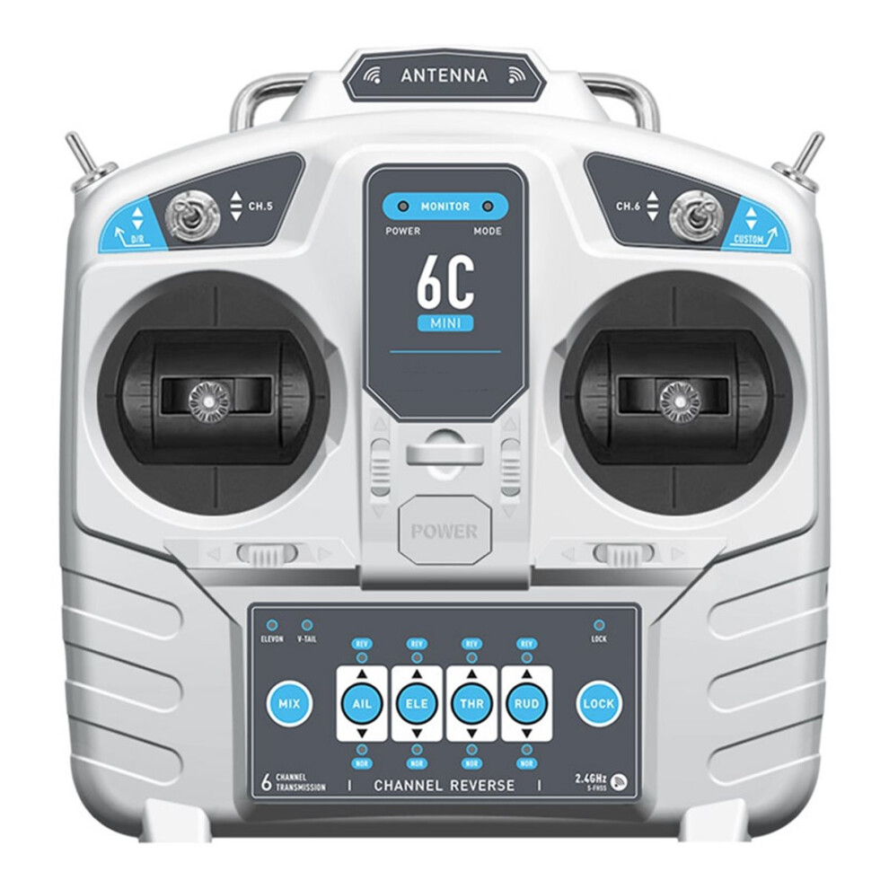 Mc6c Mini V2 2.4G 6Ch Controller Transmitter W/ Receiver Radio System For Rc Airplane Drone Multirotor Helicopter Boat 4854128965385