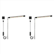 2X Full Spectrum LED Grow Lights for Plants with Adjustable Height, 3 Lighting Spectrum, Auto Timer 3/9/12H US Plug