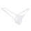 (L,White)Open Back Mens Underpants Low Waist Briefs G-string Thong Underwear Tw 1