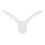 (L,White)Open Back Mens Underpants Low Waist Briefs G-string Thong Underwear Tw 2