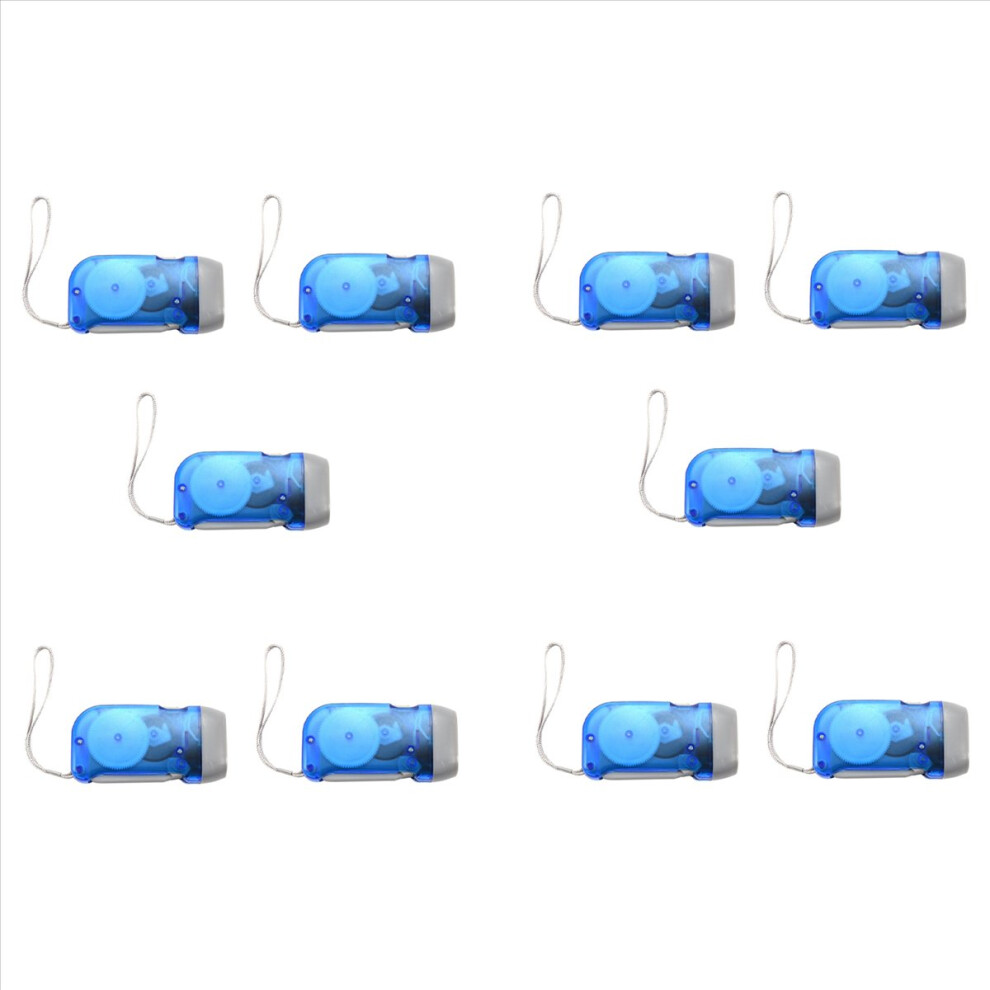 10X Hand-Press Led Flash Lantern Dynamo Mini Emergency Home Torch Lamp Hand Light 4854128946384