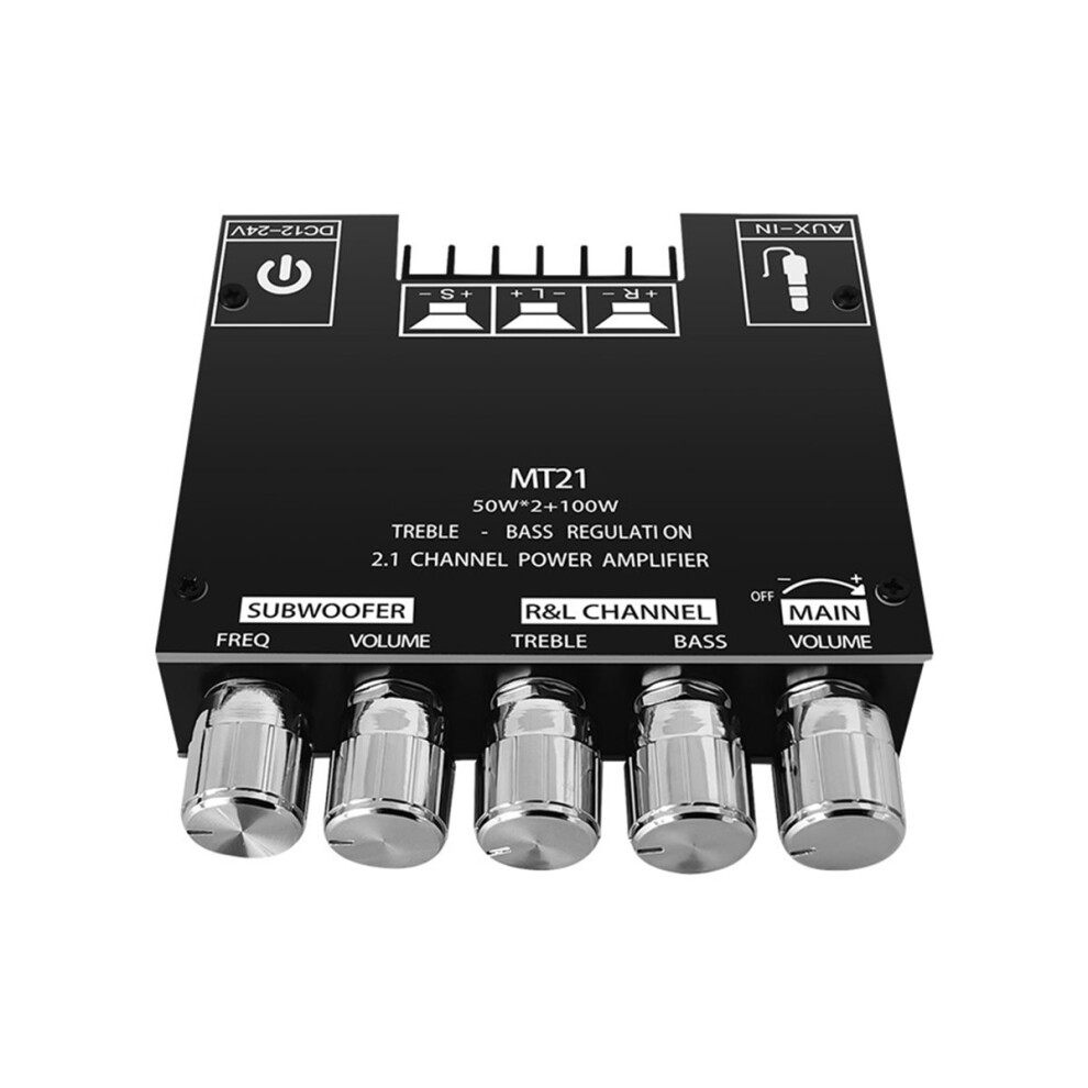 Mt21 Channel Bluetooth 5.0 2.1 Subwoofer Amplifier Board 50Wx2 +100W Power Audio Stereo Amplifier Board 4854128959247