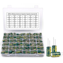 925Pcs 36 Values Aluminum Electrolytic Capacitor Assortment Kit Lowesr Capacitors Assorted Kits 10V470uF-63V470uF