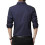 (XL,Blue)Mens Casual Solid Cotton Slim Fit Shirt Tw 3