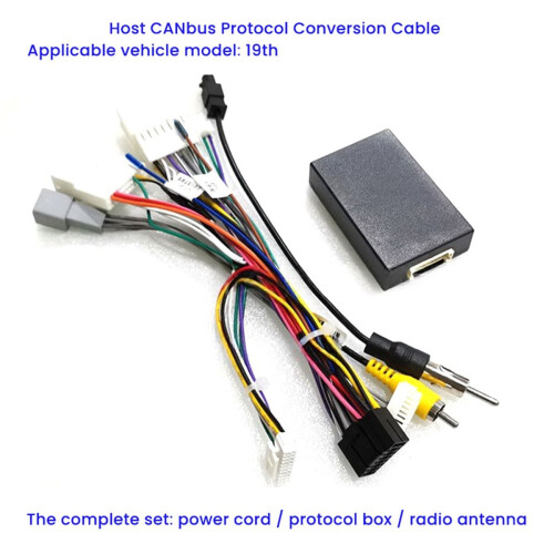 Car Android Radio Wiring Harness with CAN Bus Decoder Plug ,Play Power Cable Connector for Taliant Sandero 2