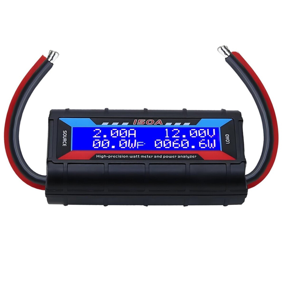 150A Watt Meter Power - Power Monitor Power Consumption Meter Battery Analyzer Tester For Rc Solar Wind Power Ebike 4854128956789